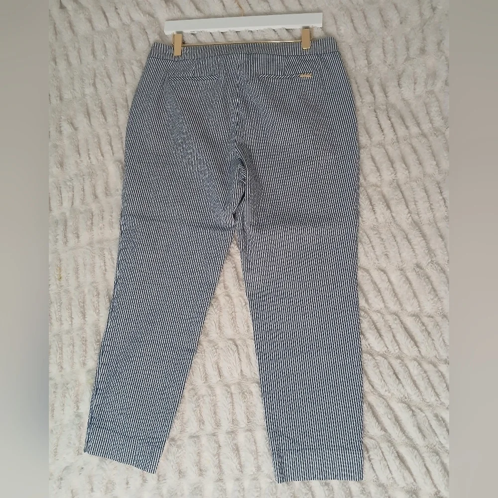 Anne Klein Blue and White Chinos